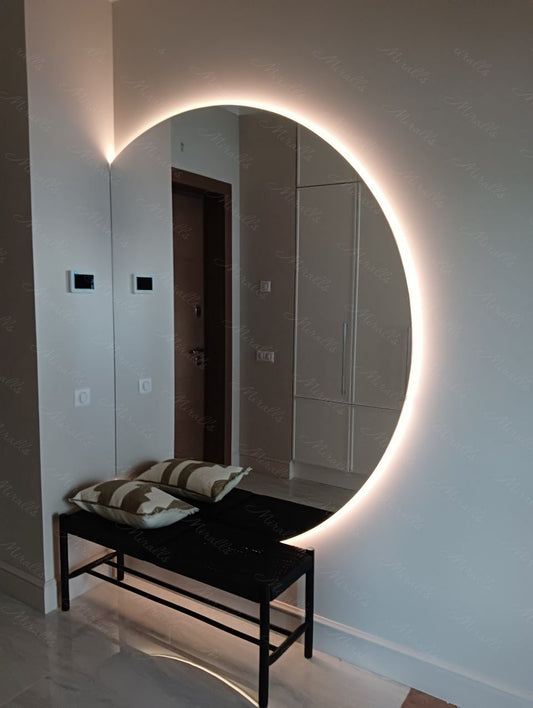 Miroir tombant avec rétroéclairage