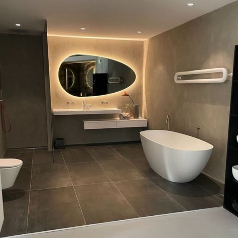 Poisson, miroir salle de bain