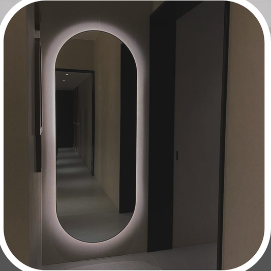 🌟 Rounded Frameless LED Mirror
