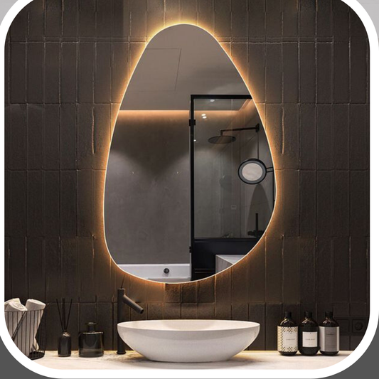 💧 Glow Teardrop LED Mirror