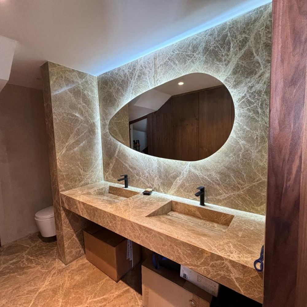 Poisson, miroir salle de bain