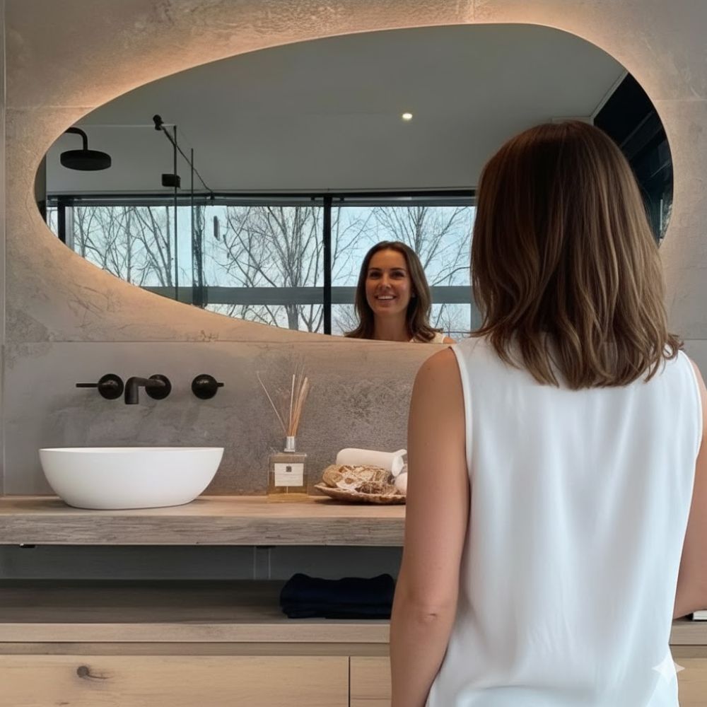 Poisson, miroir salle de bain