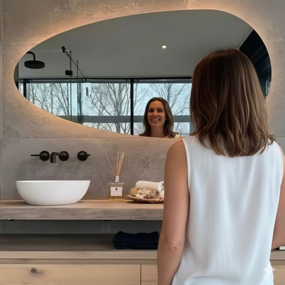 Poisson, miroir salle de bain