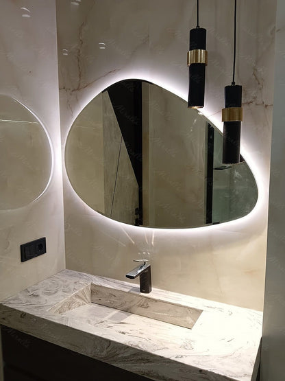 Miroir design Dana Extra avec éclairage intérieur