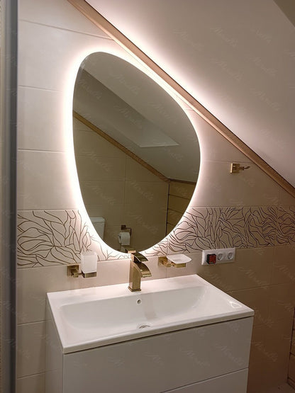 Miroir design Dana Extra avec éclairage intérieur