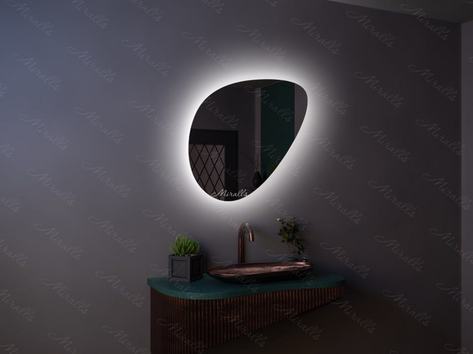 Miroir design Dana Extra avec éclairage intérieur