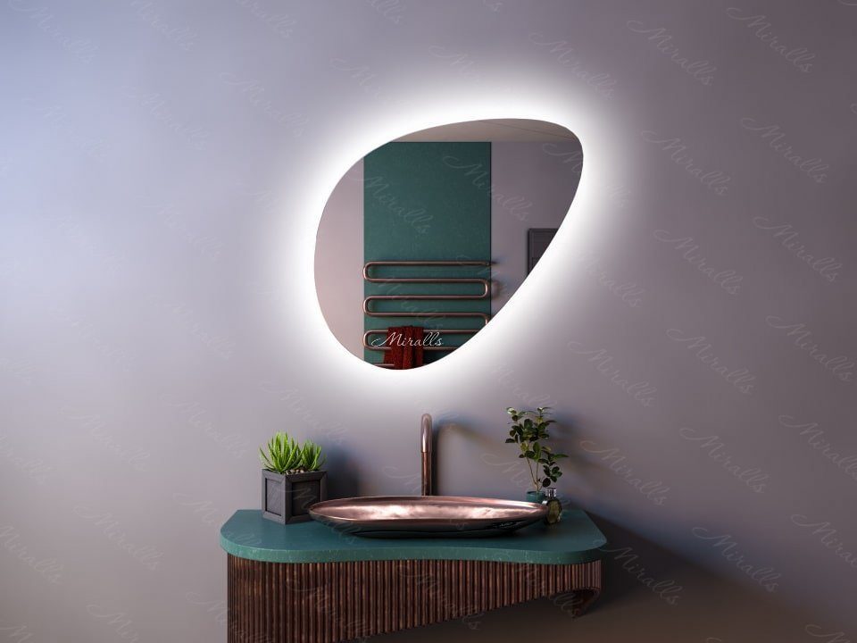 Miroir design Dana Extra avec éclairage intérieur